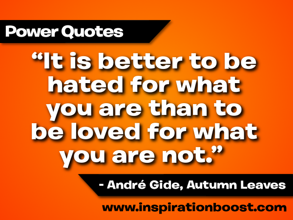 be yourself and no need to compare yourself with others
