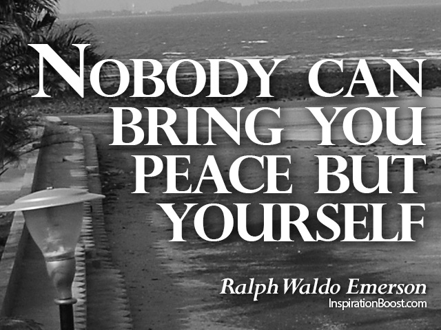 Ralph Waldo Emerson Peace to Self