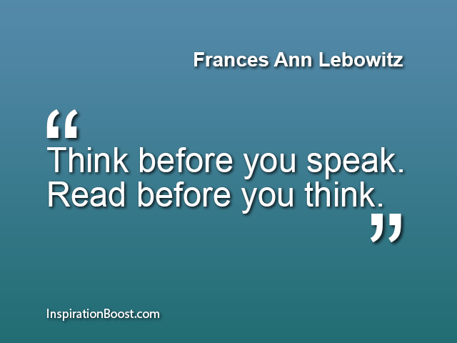 Frances Ann Lebowitz Quotes