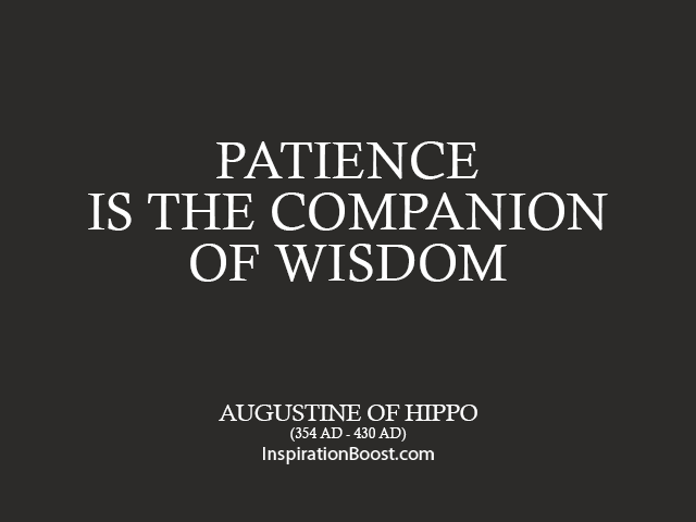 Saint Augustine Patience Quotes