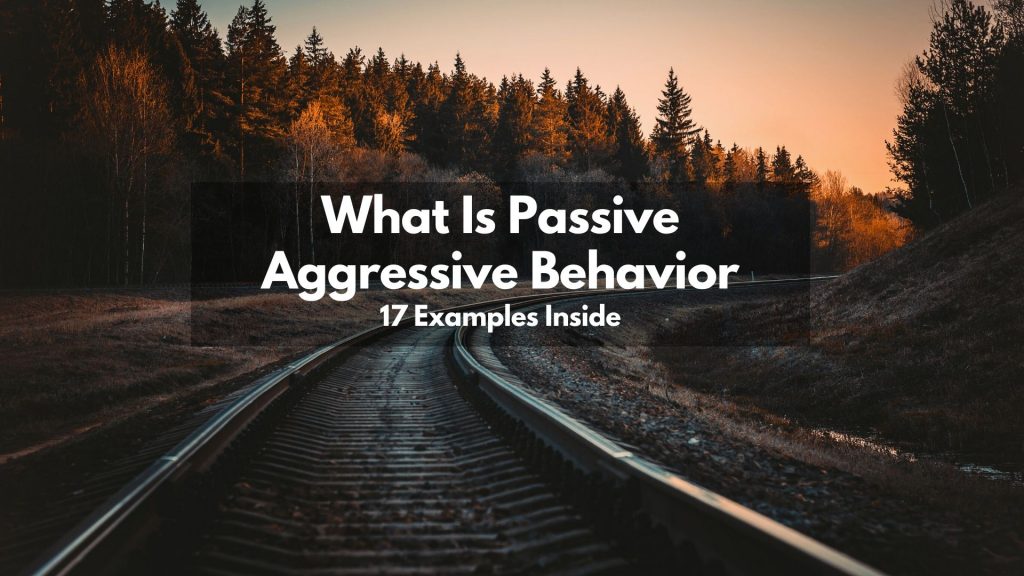 examples of passive aggressive behavior featured